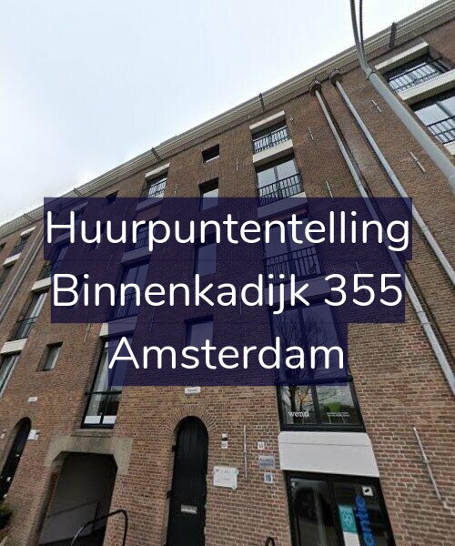 Foto gevel Huurpuntentelling voor Binnenkadijk 355, Amsterdam
