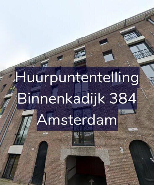 Foto gevel Huurpuntentelling voor Binnenkadijk 384, Amsterdam