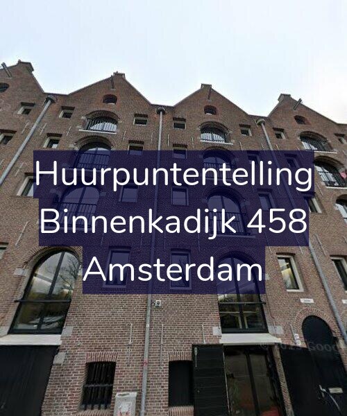 Foto gevel Huurpuntentelling voor Binnenkadijk 458, Amsterdam