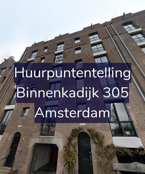Foto gevel Huurpuntentelling voor Binnenkadijk 305, Amsterdam
