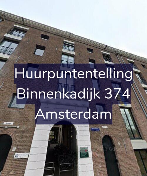 Foto gevel Huurpuntentelling voor Binnenkadijk 374, Amsterdam