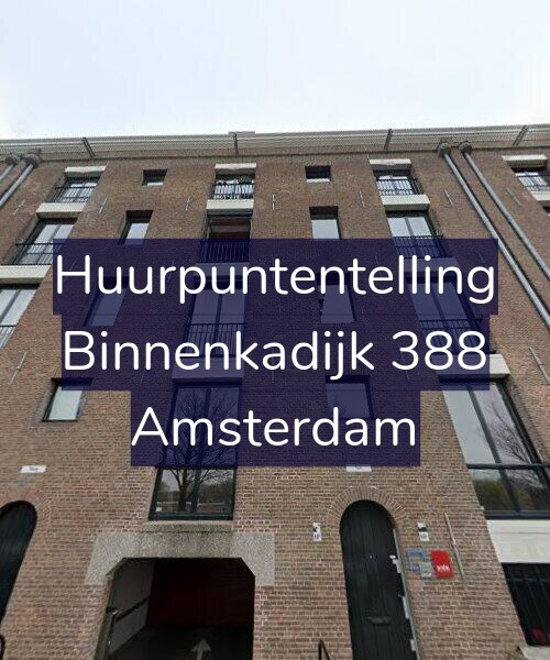 Foto gevel Huurpuntentelling voor Binnenkadijk 388, Amsterdam