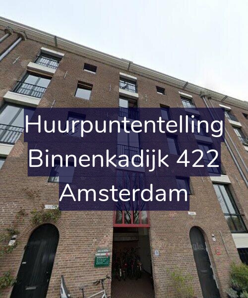 Foto gevel Huurpuntentelling voor Binnenkadijk 422, Amsterdam