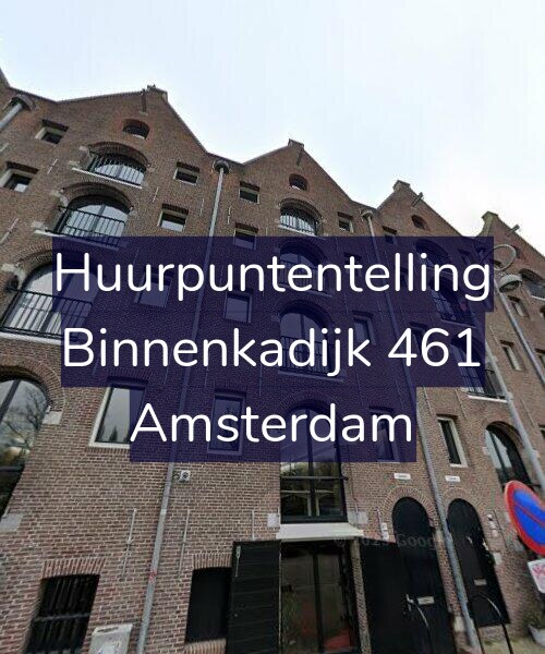 Foto gevel Huurpuntentelling voor Binnenkadijk 461, Amsterdam