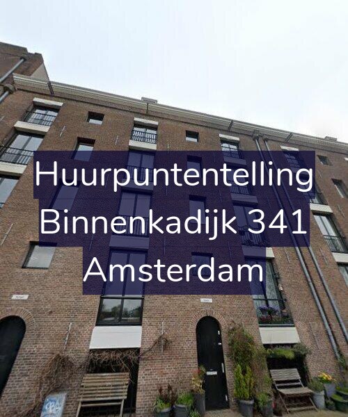 Foto gevel Huurpuntentelling voor Binnenkadijk 341, Amsterdam