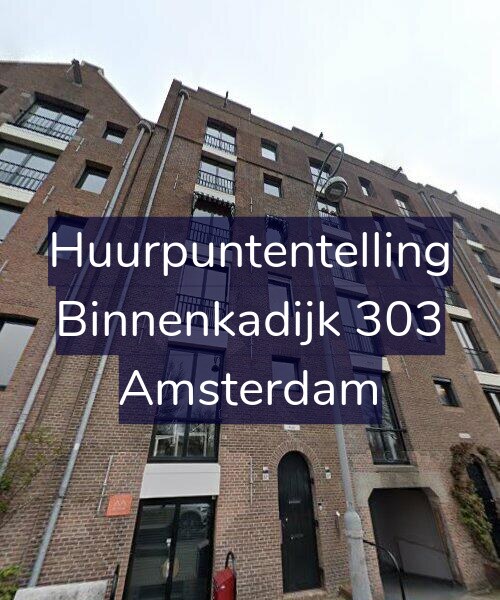 Foto gevel Huurpuntentelling voor Binnenkadijk 303, Amsterdam