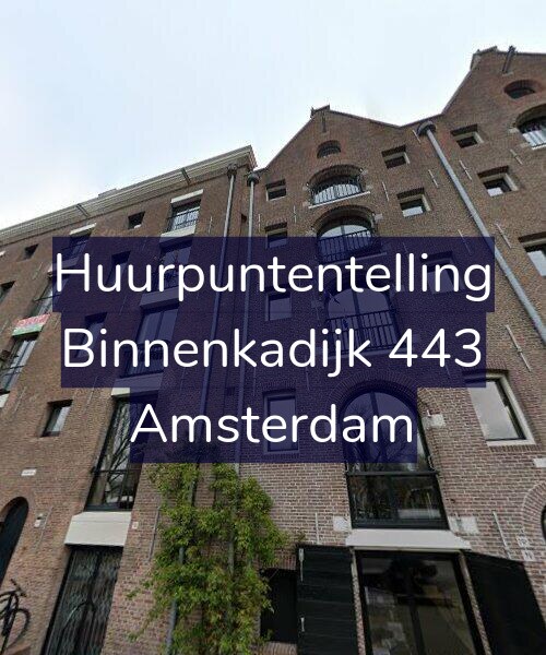 Foto gevel Huurpuntentelling voor Binnenkadijk 443, Amsterdam