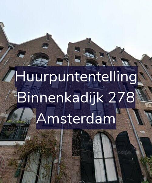 Foto gevel Huurpuntentelling voor Binnenkadijk 278, Amsterdam