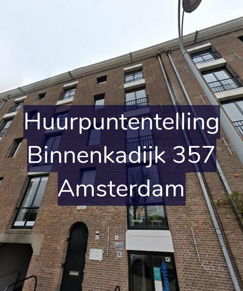 Foto gevel Huurpuntentelling voor Binnenkadijk 357, Amsterdam