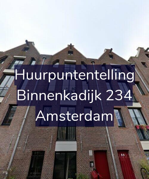 Foto gevel Huurpuntentelling voor Binnenkadijk 234, Amsterdam