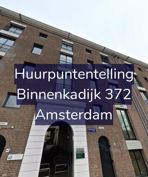 Foto gevel Huurpuntentelling voor Binnenkadijk 372, Amsterdam