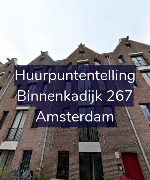 Foto gevel Huurpuntentelling voor Binnenkadijk 267, Amsterdam