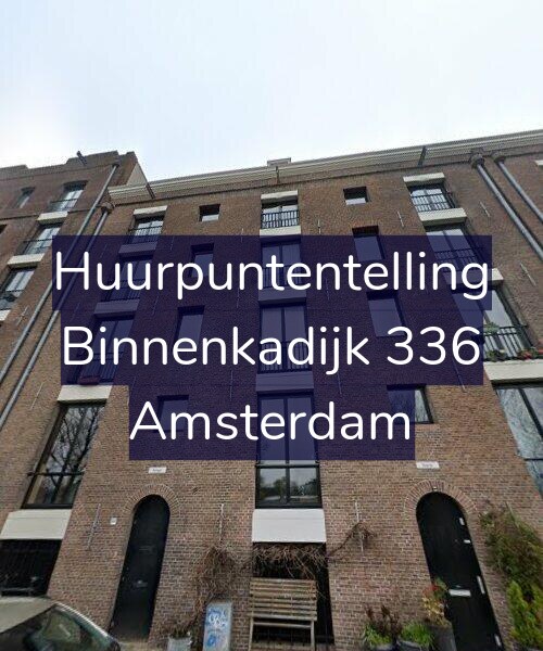 Foto gevel Huurpuntentelling voor Binnenkadijk 336, Amsterdam