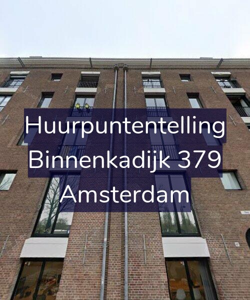 Foto gevel Huurpuntentelling voor Binnenkadijk 379, Amsterdam