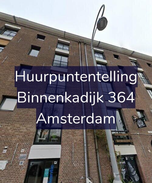 Foto gevel Huurpuntentelling voor Binnenkadijk 364, Amsterdam