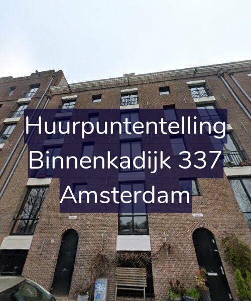 Foto gevel Huurpuntentelling voor Binnenkadijk 337, Amsterdam