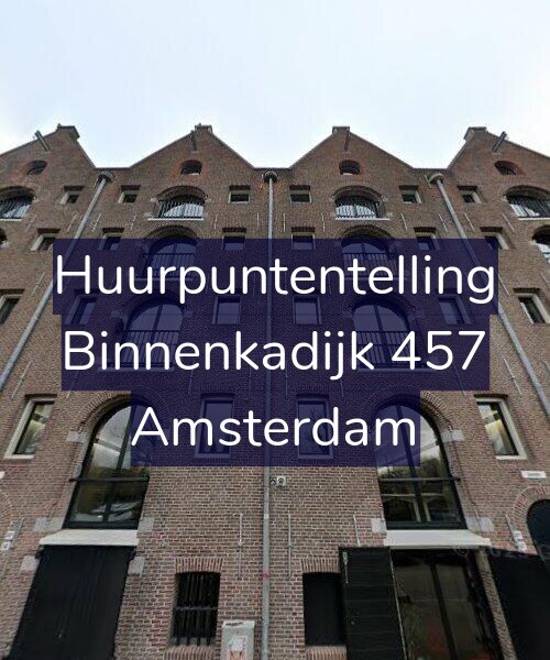 Foto gevel Huurpuntentelling voor Binnenkadijk 457, Amsterdam