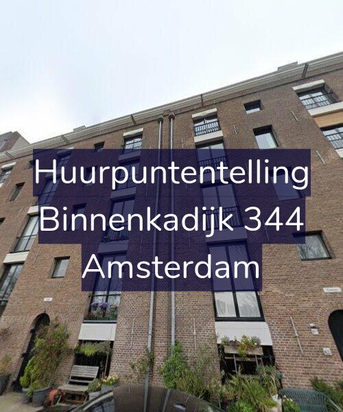 Foto gevel Huurpuntentelling voor Binnenkadijk 344, Amsterdam