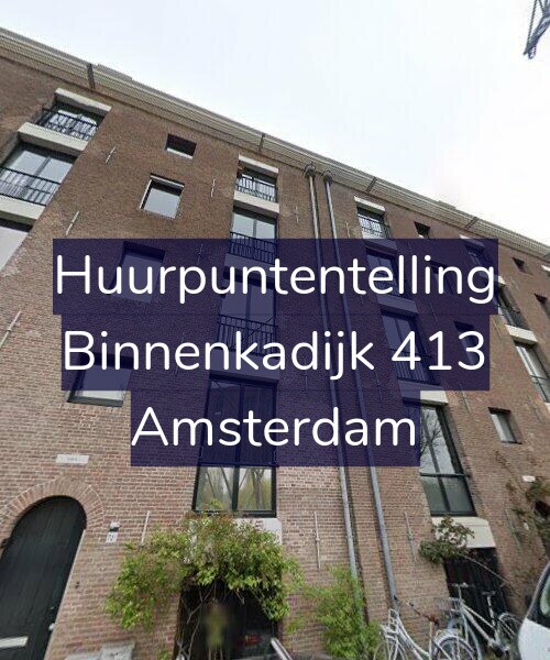 Foto gevel Huurpuntentelling voor Binnenkadijk 413, Amsterdam