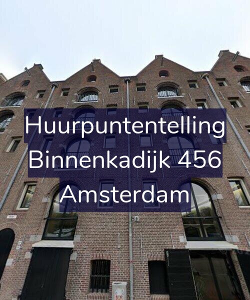Foto gevel Huurpuntentelling voor Binnenkadijk 456, Amsterdam