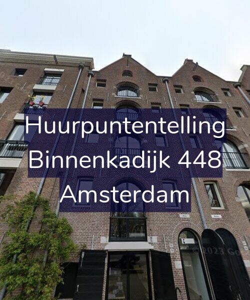 Foto gevel Huurpuntentelling voor Binnenkadijk 448, Amsterdam