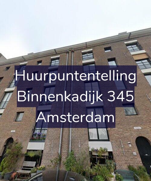 Foto gevel Huurpuntentelling voor Binnenkadijk 345, Amsterdam