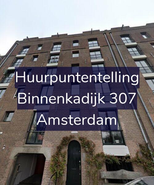 Foto gevel Huurpuntentelling voor Binnenkadijk 307, Amsterdam