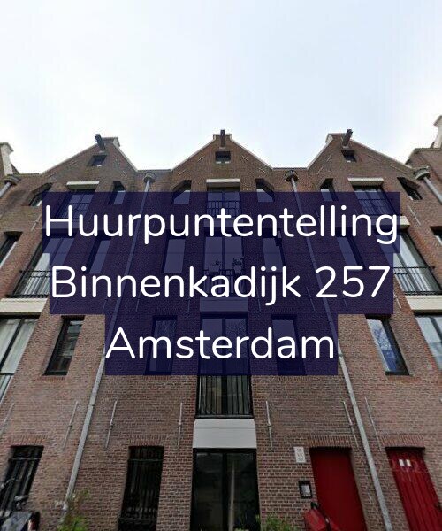 Foto gevel Huurpuntentelling voor Binnenkadijk 257, Amsterdam