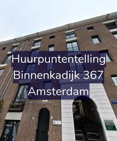 Foto gevel Huurpuntentelling voor Binnenkadijk 367, Amsterdam