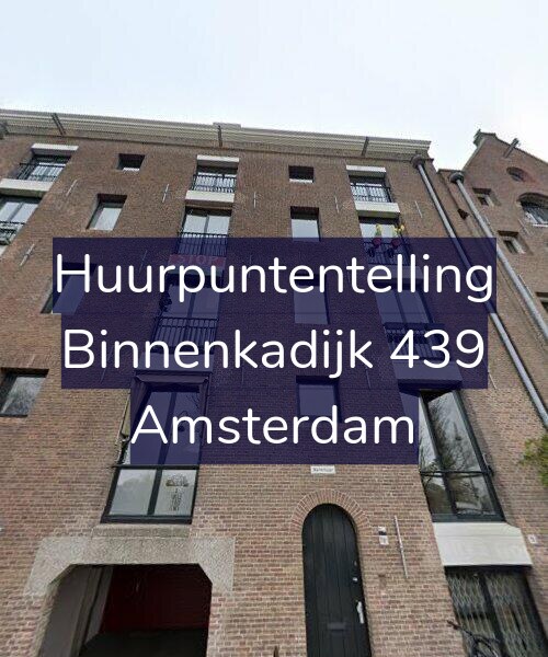 Foto gevel Huurpuntentelling voor Binnenkadijk 439, Amsterdam