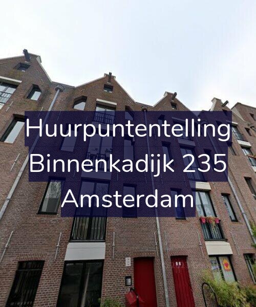 Foto gevel Huurpuntentelling voor Binnenkadijk 235, Amsterdam