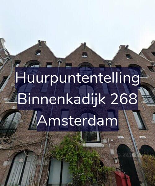 Foto gevel Huurpuntentelling voor Binnenkadijk 268, Amsterdam