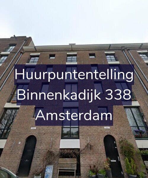 Foto gevel Huurpuntentelling voor Binnenkadijk 338, Amsterdam