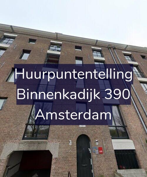Foto gevel Huurpuntentelling voor Binnenkadijk 390, Amsterdam