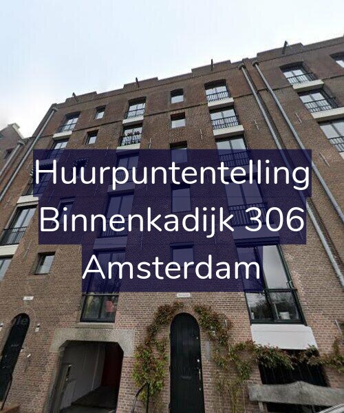 Foto gevel Huurpuntentelling voor Binnenkadijk 306, Amsterdam