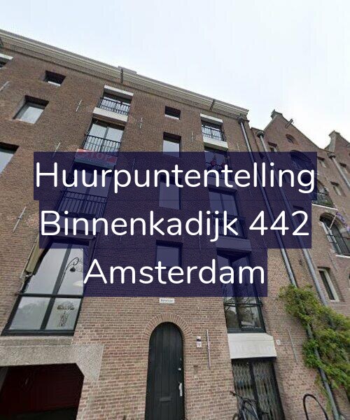 Foto gevel Huurpuntentelling voor Binnenkadijk 442, Amsterdam