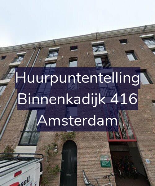 Foto gevel Huurpuntentelling voor Binnenkadijk 416, Amsterdam