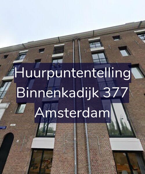 Foto gevel Huurpuntentelling voor Binnenkadijk 377, Amsterdam
