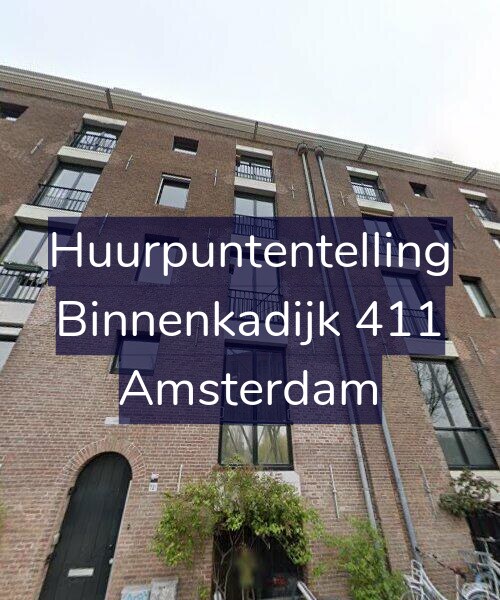 Foto gevel Huurpuntentelling voor Binnenkadijk 411, Amsterdam