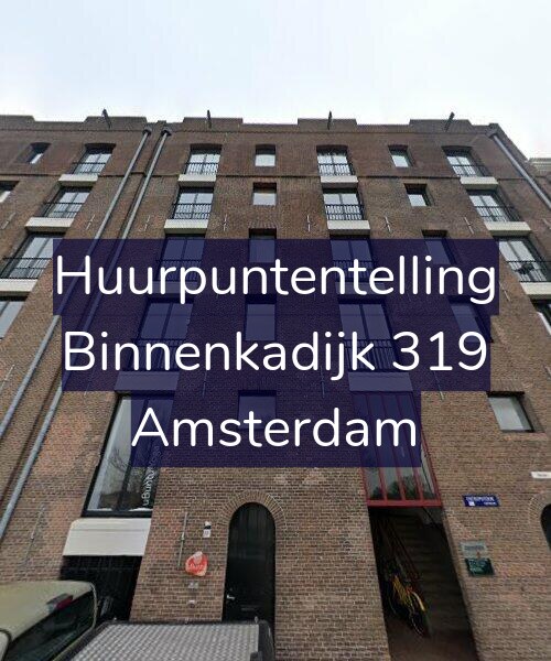 Foto gevel Huurpuntentelling voor Binnenkadijk 319, Amsterdam
