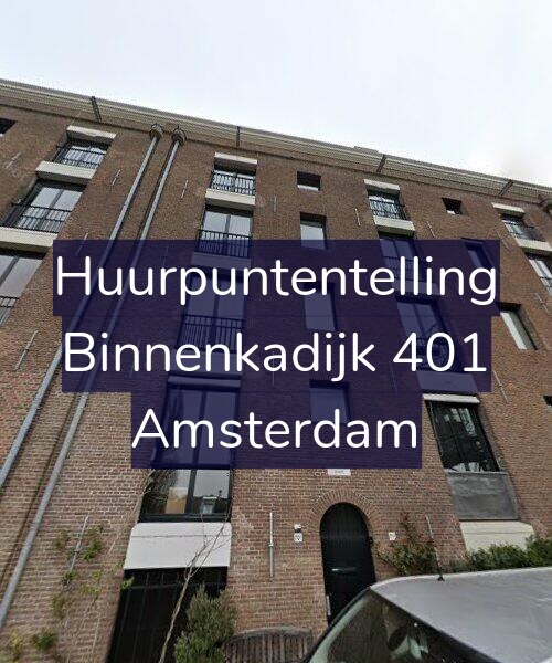 Foto gevel Huurpuntentelling voor Binnenkadijk 401, Amsterdam