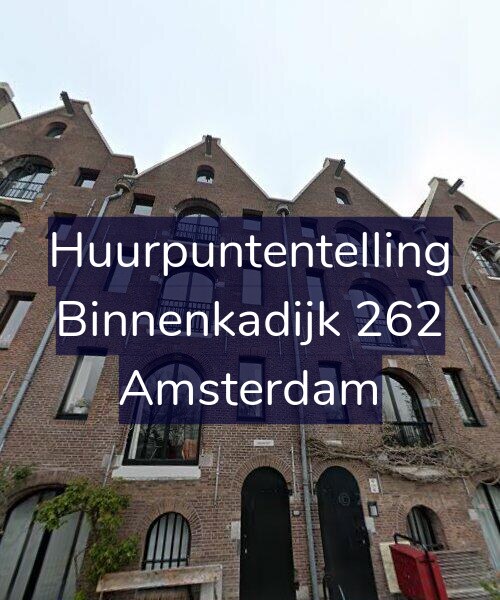 Foto gevel Huurpuntentelling voor Binnenkadijk 262, Amsterdam
