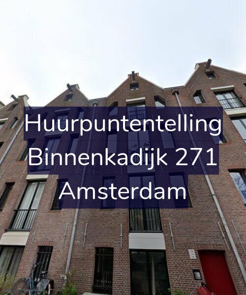 Foto gevel Huurpuntentelling voor Binnenkadijk 271, Amsterdam