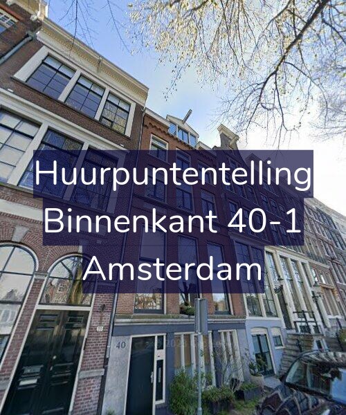 Foto gevel Huurpuntentelling voor Binnenkant 40-1, Amsterdam
