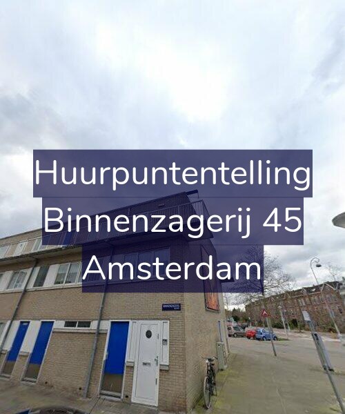 Foto gevel Huurpuntentelling voor Binnenzagerij 45, Amsterdam