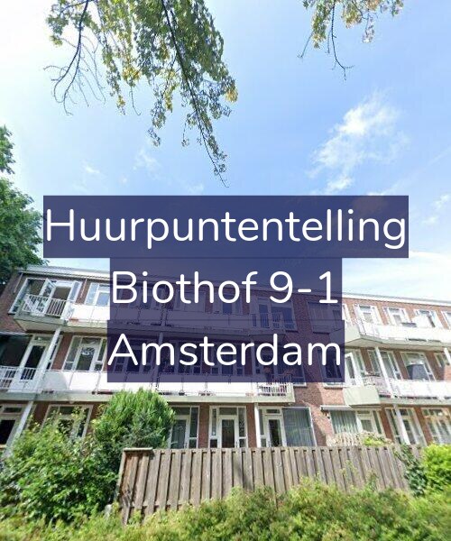 Foto gevel Huurpuntentelling voor Biothof 9-1, Amsterdam