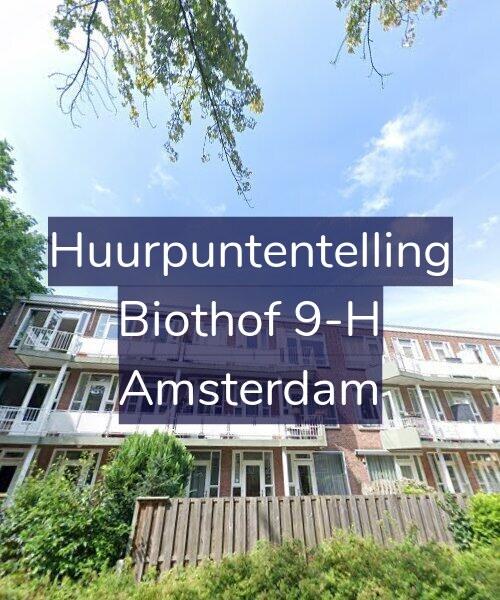 Foto gevel Huurpuntentelling voor Biothof 9-H, Amsterdam