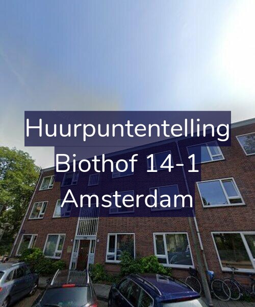 Foto gevel Huurpuntentelling voor Biothof 14-1, Amsterdam