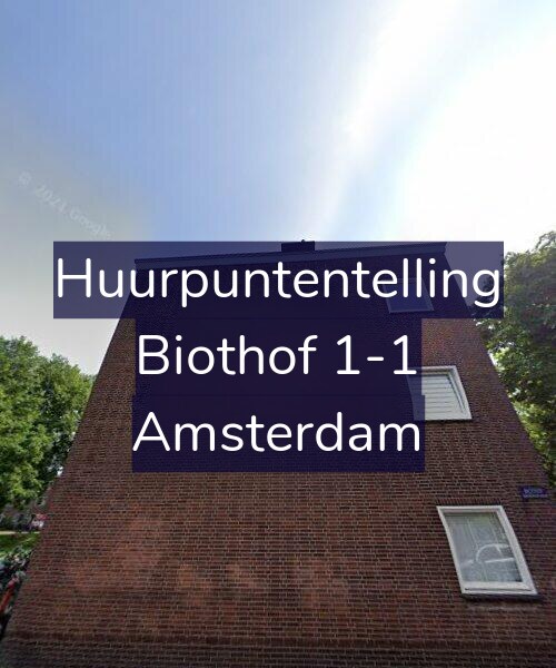 Foto gevel Huurpuntentelling voor Biothof 1-1, Amsterdam