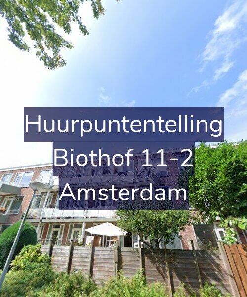 Foto gevel Huurpuntentelling voor Biothof 11-2, Amsterdam